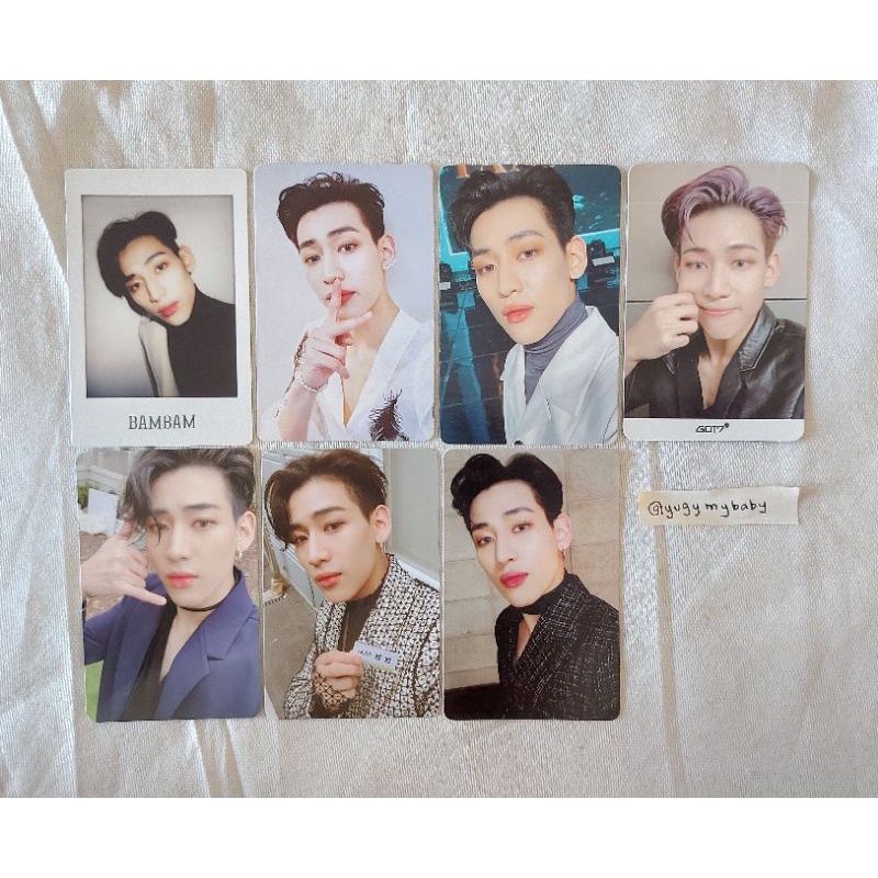 GOT7 PC PHOTOCARD TRADING CARD POLA POLAROID 6TH FAN MEETING ONCE UPON A TIME SHOPEE 12.12 SPINNING 