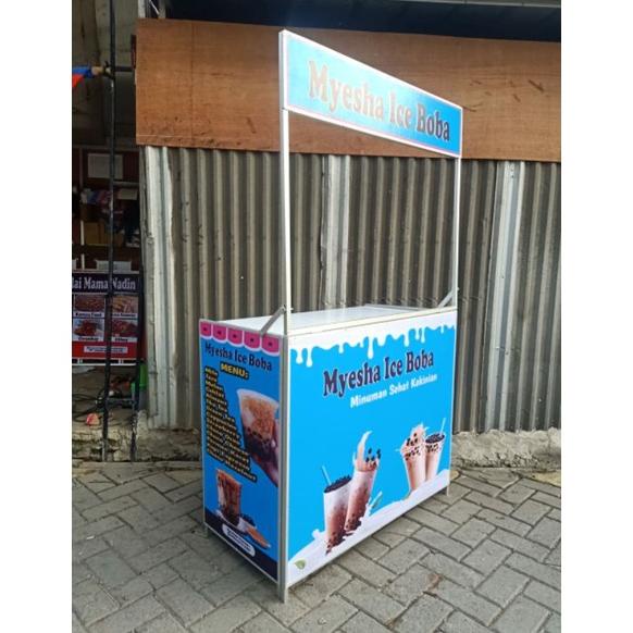 BOOTH PORTABLE / GEROBAK LIPAT / GEROBAK USAHA / MEJA LIPAT / MEJA USAHA / GEROBAK MURAH / ROMBONG