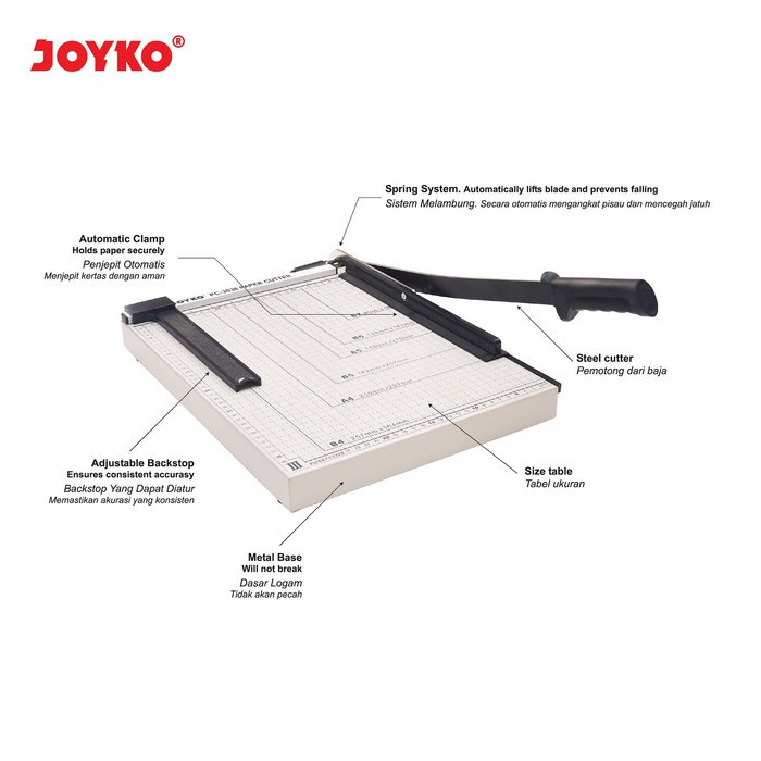 

Pemotong Kertas JOYKO PC-3038 Paper Cutter B4 PC3038