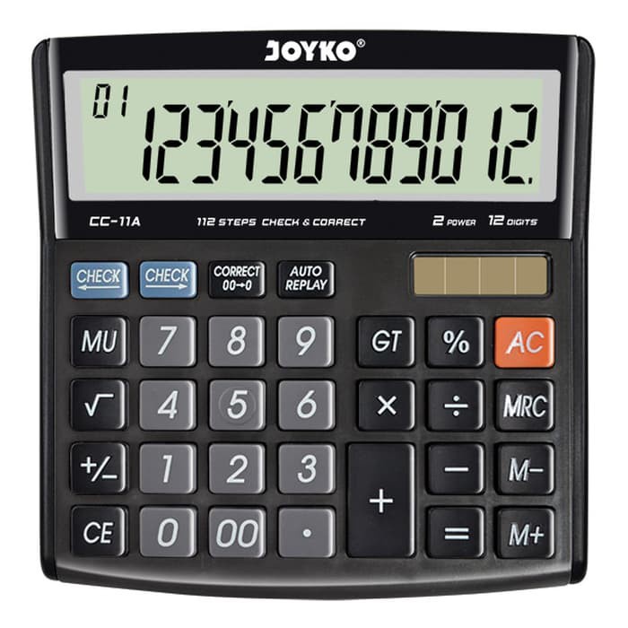 

Calculator Kalkulator Joyko CC-11A 12 Digits Check Correct MURAH