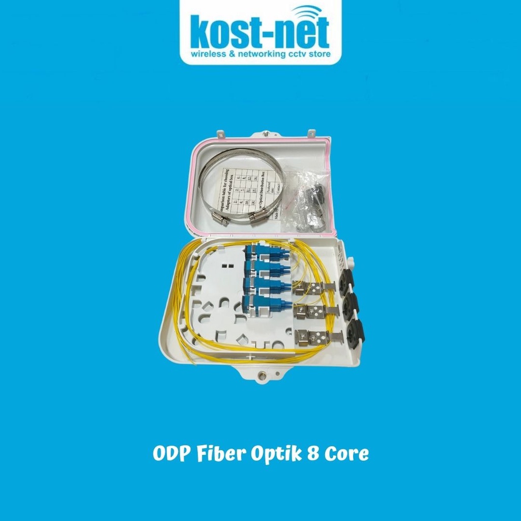 ODP Fiber Optik 8 Core Lengkap