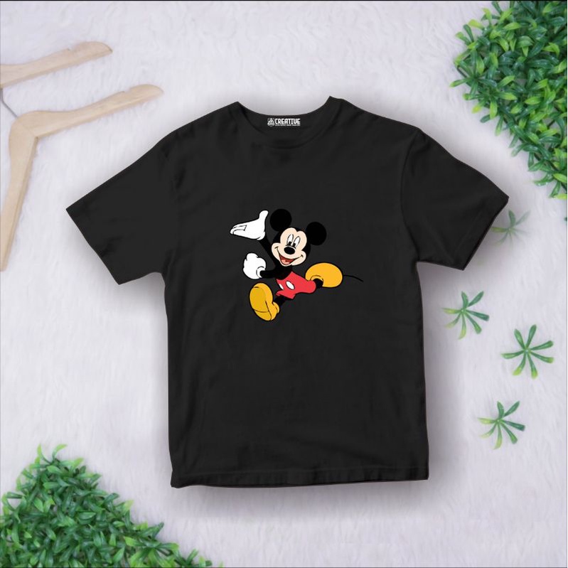 UNIQLO MICKEY MOUSE PREMIUM Kaos T-Shirt 100% Katun