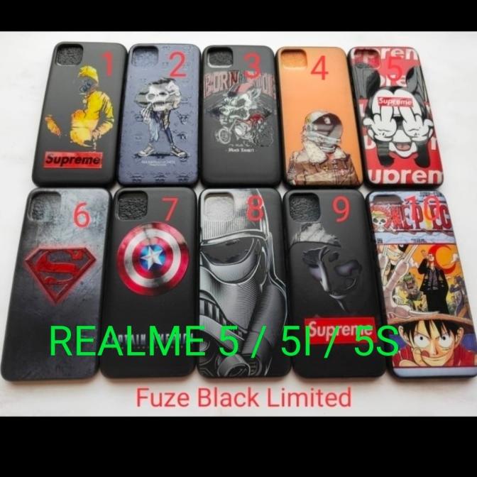 REALME 5i / REALME 5 / REALME 5S softcase gambar / silikon / karet