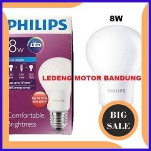 PHILIPS LED 8w 806 lumen Bulb Philip Lampu Rumah E27 220v 8 watt onderdil 54PR23