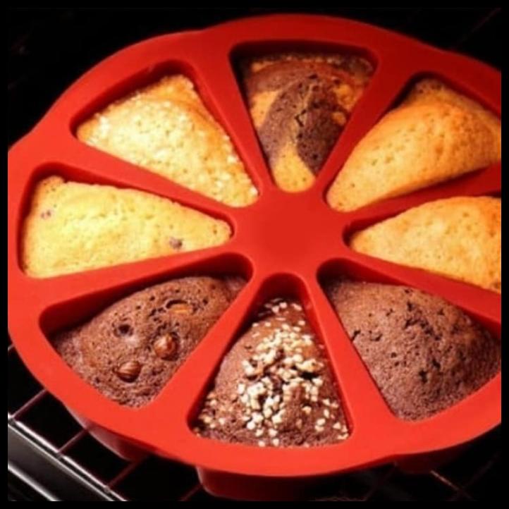 Loyang Silicone Waffle Puding Cokelat Cetakan Waffle Baking Mould