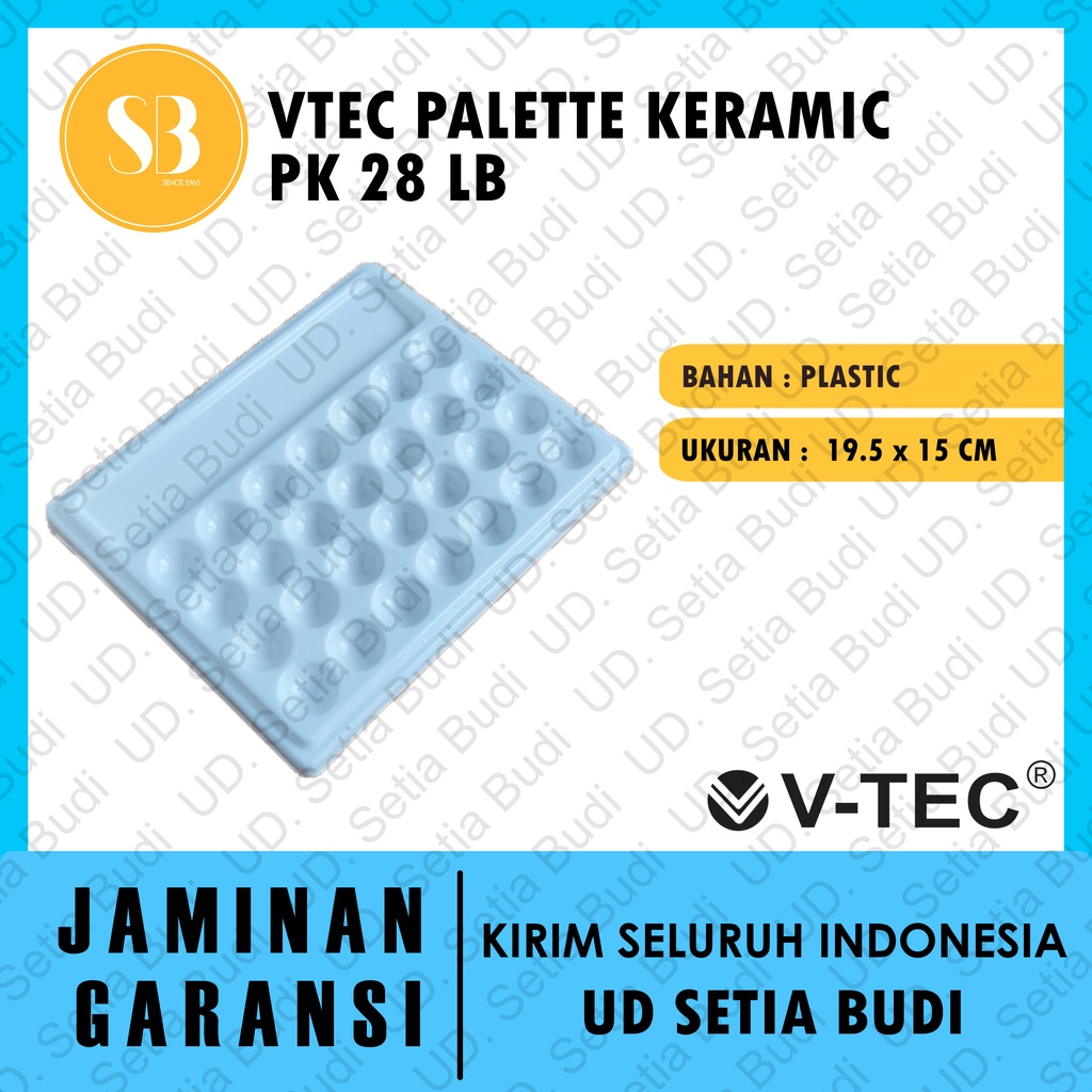 Palet Lukis Keramik V-Tec Porcelain Palette PK 28 LB