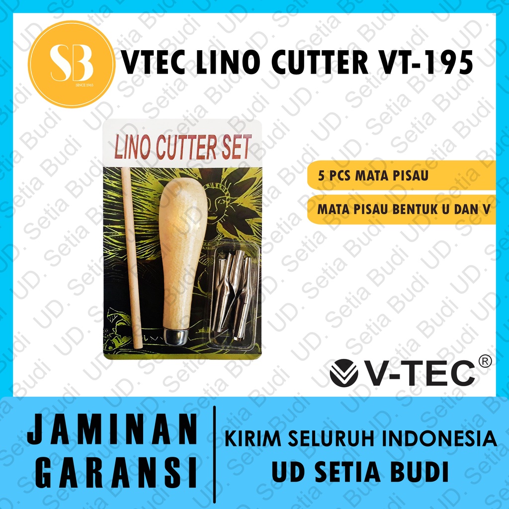 Vtec Lino Cutter Set 5 Pcs VT-195 Pisau Ukir Vtech VT-195