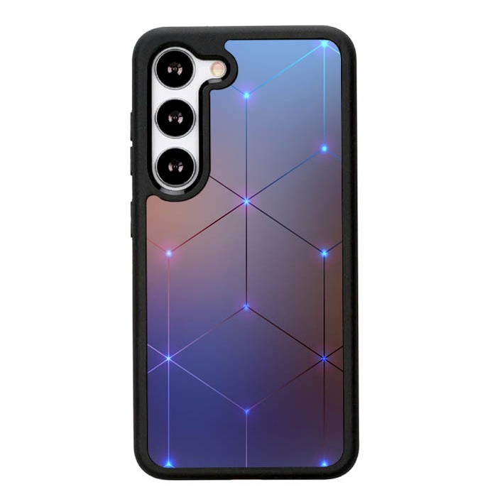 Casing Case Samsung Galaxy S23 S22 S21 S20 Plus Ultra FE 5G led lines DF337