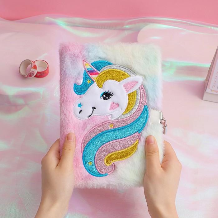 

Diary Kunci Gembok Unicorn Buku Diary anak perempuan Buku Tulis Import