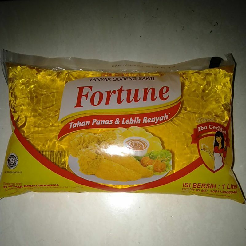 

Minyak goreng Fortune bantal 1 liter