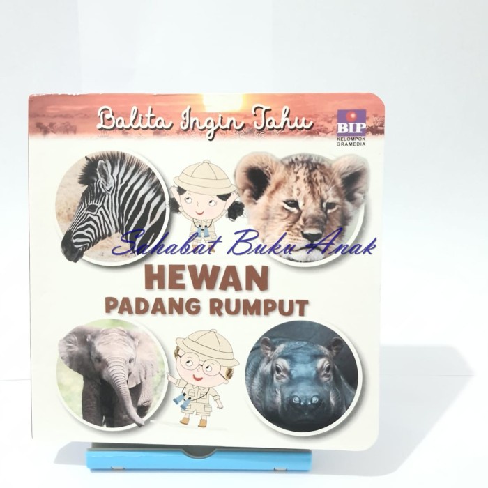 Hot Sale Buku Cerita Bacaan Balita Ingin Tahu Hewan Padang Rumput Boardbook Terlaris