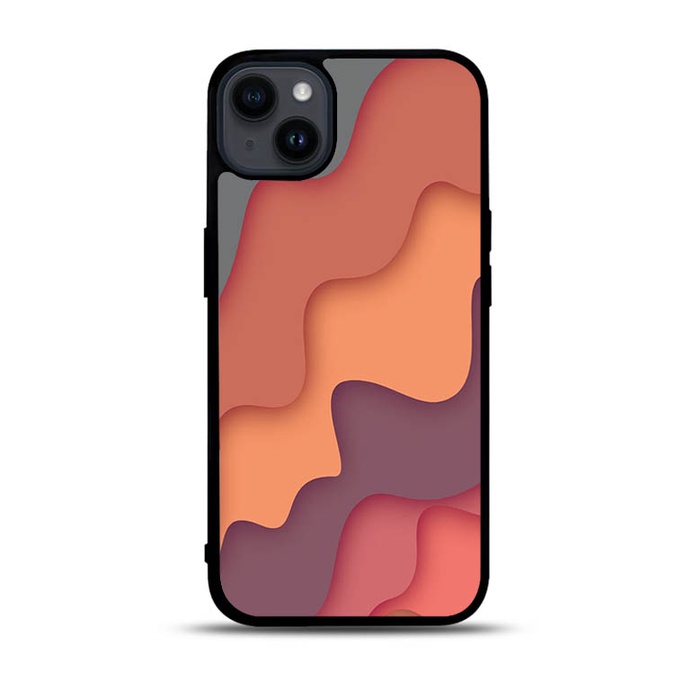 Casing Case iPhone 14 13 12 11 Pro Max Mini abstract wave DF267