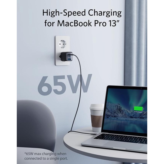 Wall Charger Anker Powerport Nano Ii 65 Watt -A2667 [Cod]