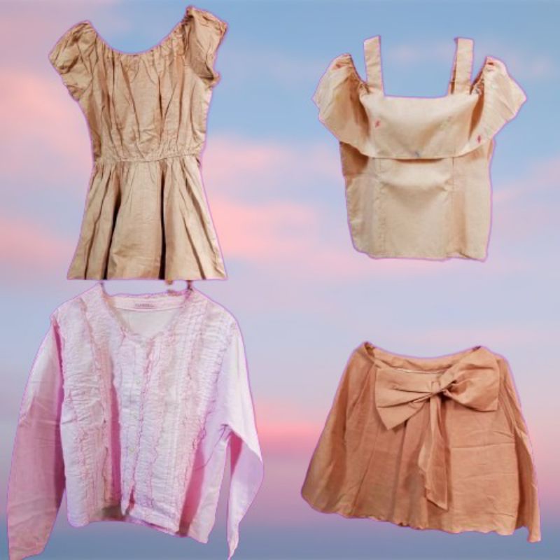 THRIFT VINTAGE COQUETTE COTTAGECORE KOREAN DRESS BLOUSE MURAH