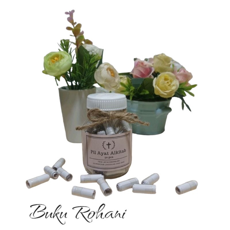 Pil Ayat Alkitab Kristen - kado -unik dan menarik 50pcs