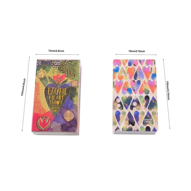 Playfull Heart Tarot 12x7cm tanpa guide manual