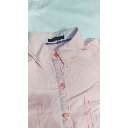 Preloved Kemeja Dust Soft Pink