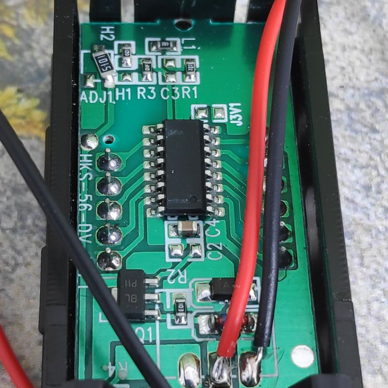 VoltMeter DC 4 - 30V 0.56 inch Panel Volt Meter DC 2 wire  2Wire 2kabel VoltMeter Aki Pengukur Volt Tegangan Aki