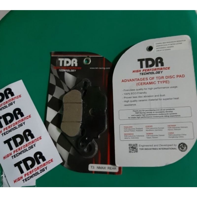 kampas rem belakang for nmax injeksi TDR original - kampas rem nmax belakang TDR original