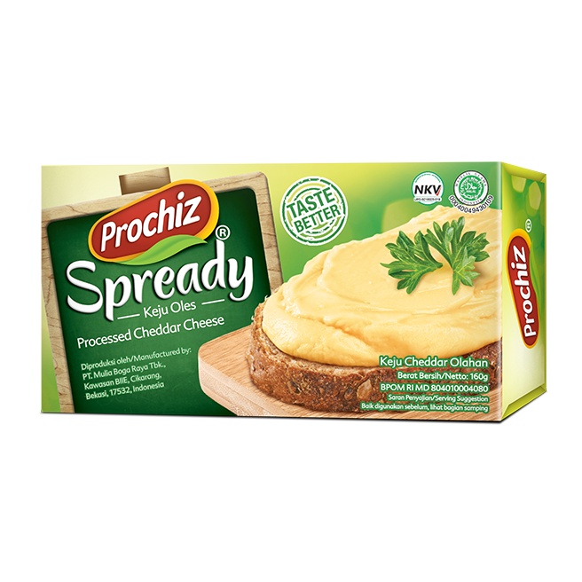 

PROCHIZ SPREAD / KEJU OLES 160GR