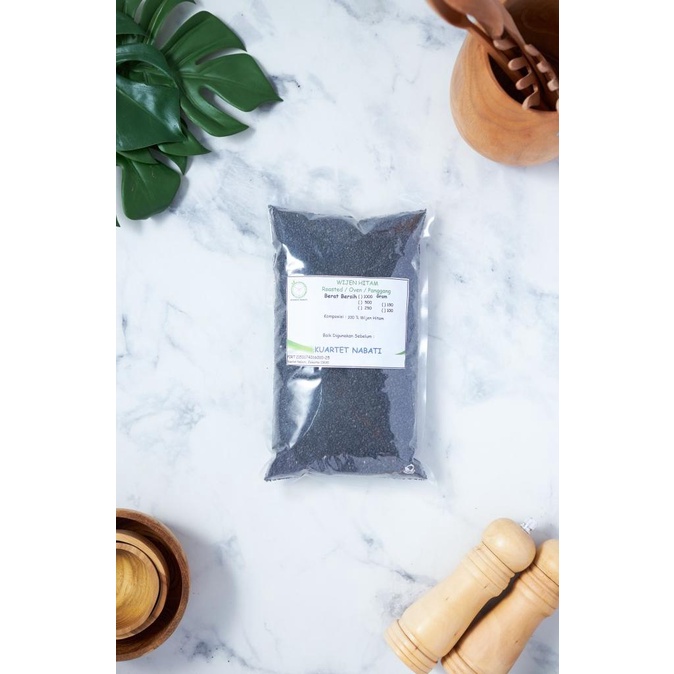 

Promo 1000gr Roasted Wijen Hitam - Black Sesame Seed - Premium - Sangrai