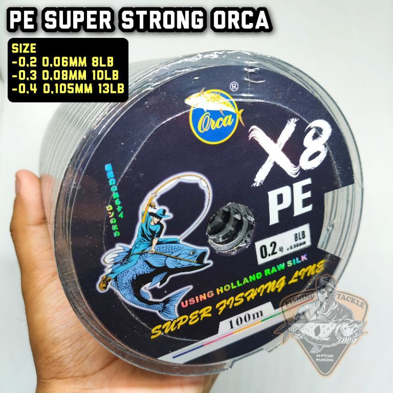Line PE Orca X8 Super Fishing Line Super Kuat