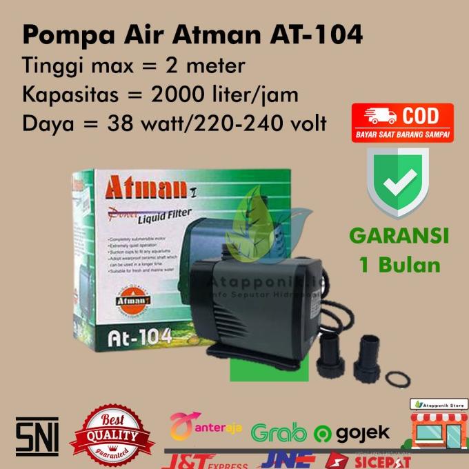 pompa air atman at 104 kolam