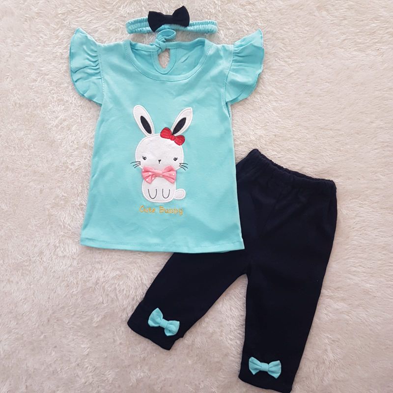 Baju Bayi Setelan Rabbit Lucu legging