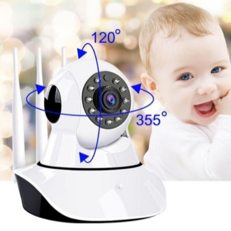 Promo Khusus Baby Cam V380 CCTV Wireless Wifi 3 antena 5 mega pixel 1080p CCTV security