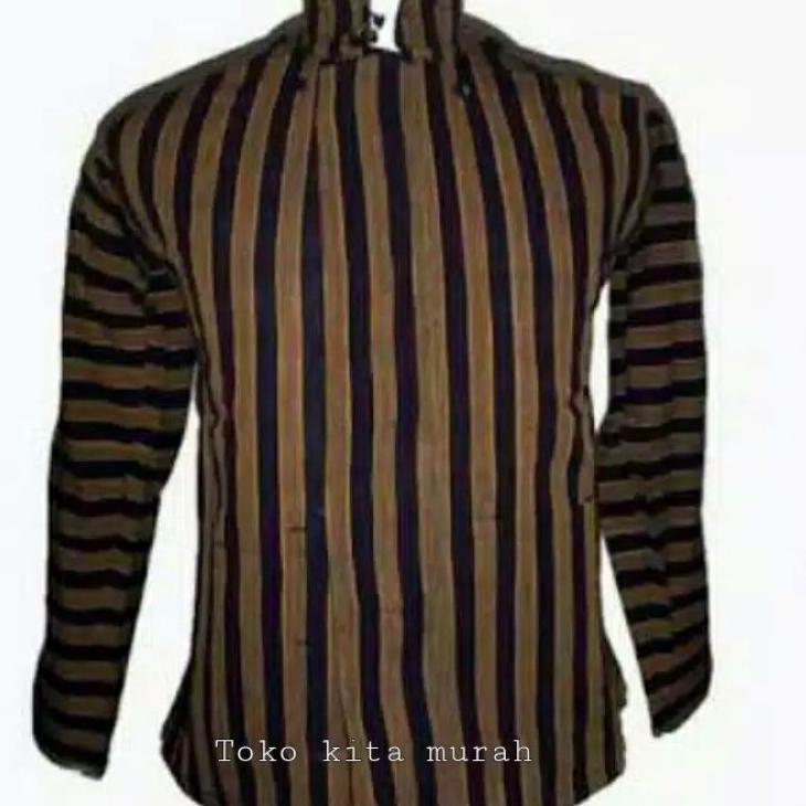 Diskon Terviral Baju adat Jawa Surjan Lurik / Baju Jawa sunan Kalijaga - baju lurik jawa