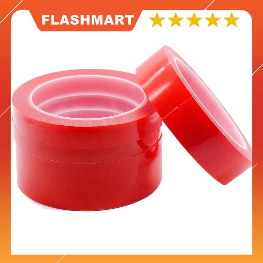 FLASHMART Perekat Double Tape Acrylic Adhesive Transparent Sticker - J4702