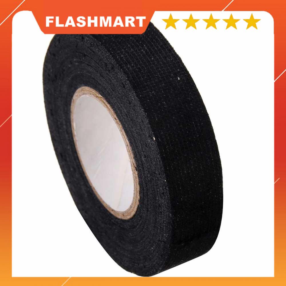 FLASHMART AG Lakban Kabel Listrik Adhesive Cloth Wiring Tape 19mm - BI298
