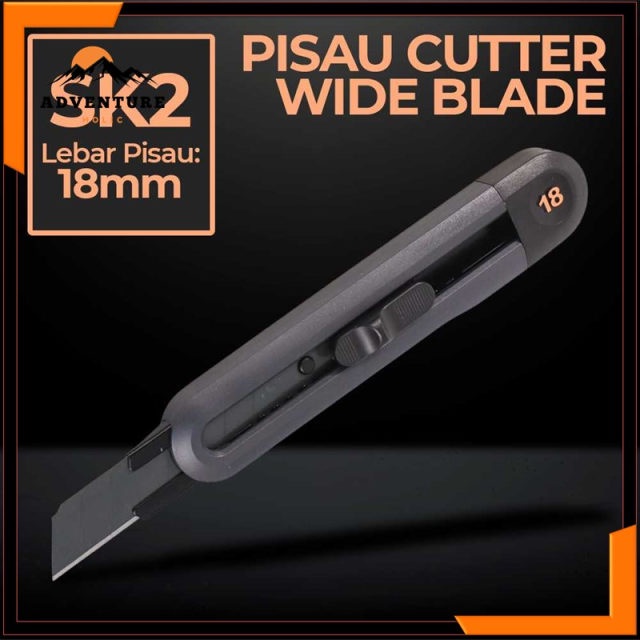 

Deli Pisau Cutter Wide Blade SK2 18 mm - HT4018 - AHPR ADHB