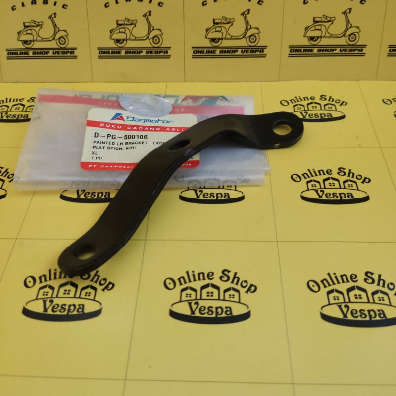 Plat Spion Vespa Excel Kiri / Breket Spion Vespa / Dudukan Spion Vespa Excel Danmotor
