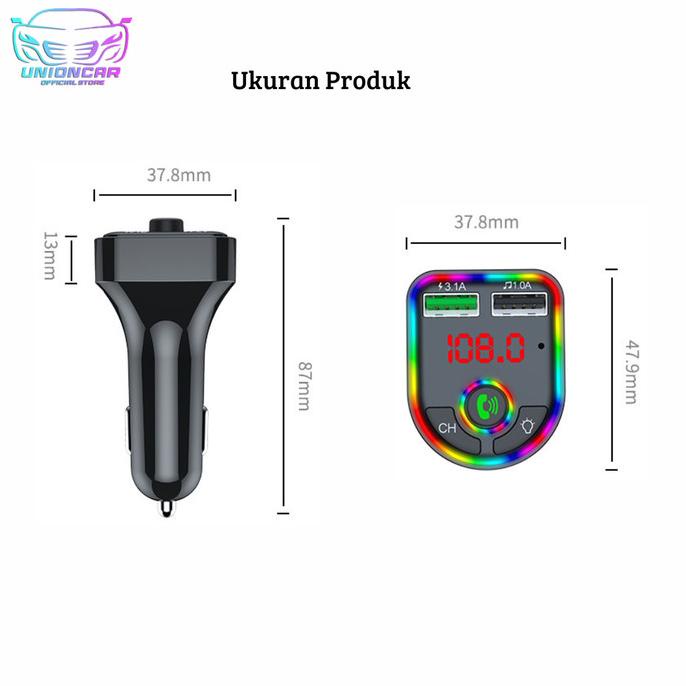 Charger Mobil Modulator Bluetooth Mobil Fm Bluetooth Transmitter F6