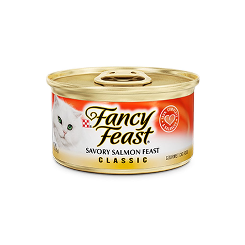 Fancy Feast 85 Gr Makanan Kucing Basah Classic Savory Salmon Feast