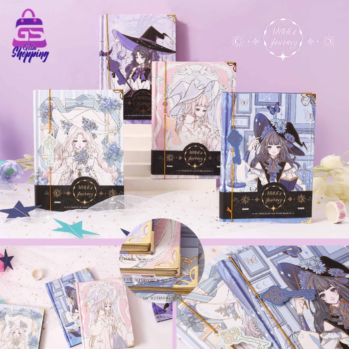 

BAYAR DITEMPAT Buku Notebook Diary Witch Of Journey / Jurnal agenda Buku tulis - 1504 /BUKU TULIS