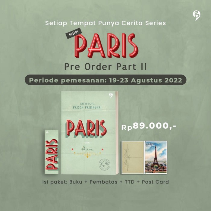NOVEL SETIAP TEMPAT PUNYA CERITA SERIES PARIS ALINE - Prisca Primasari