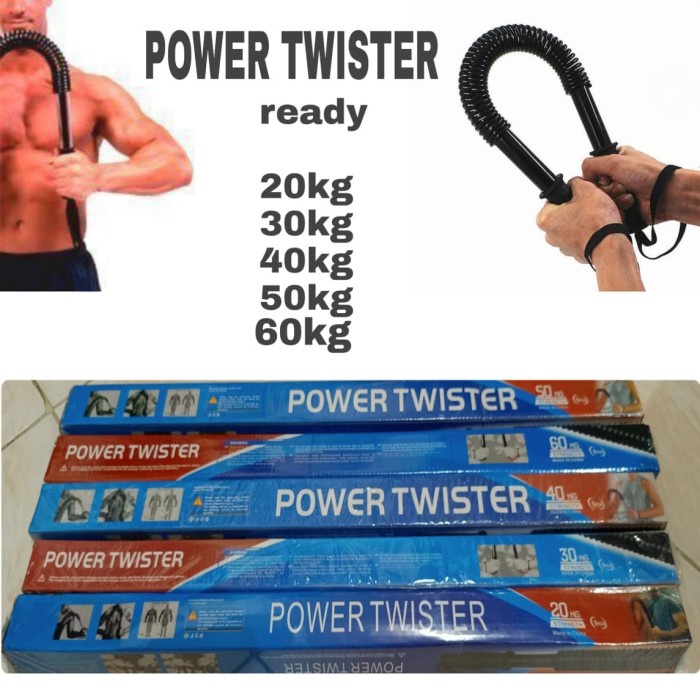 Power Twister 40 kg /Alat Gym /Alat Fitness /Alat Olahraga(M0C1) alat olahraga di rumah pengecil perut alat fitness di rumah alat sit up tali alat olahraga kaki alat sit up speeds alat olahraga pengecil perut,paha dan lengan W9X4 alat pengecil perut bunci