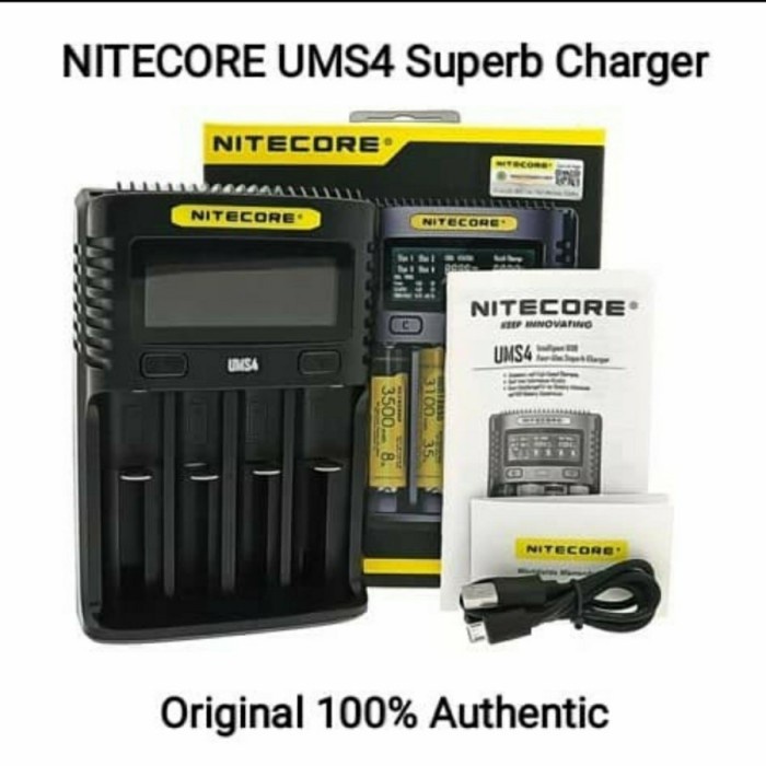 NITECORE UMS4 CHARGER 4 SLOT AUTHENTIC