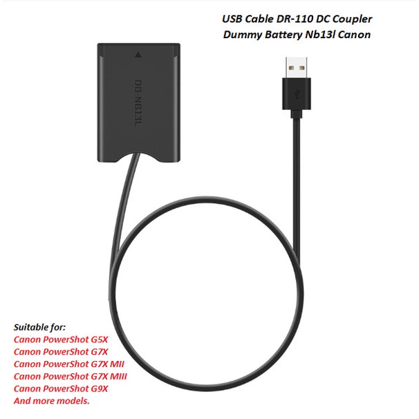 Terlaris Nb-13L Dummy Battery For Canon Nb 13L G5 G7X Mark Ii G5X G7X G9 Etc