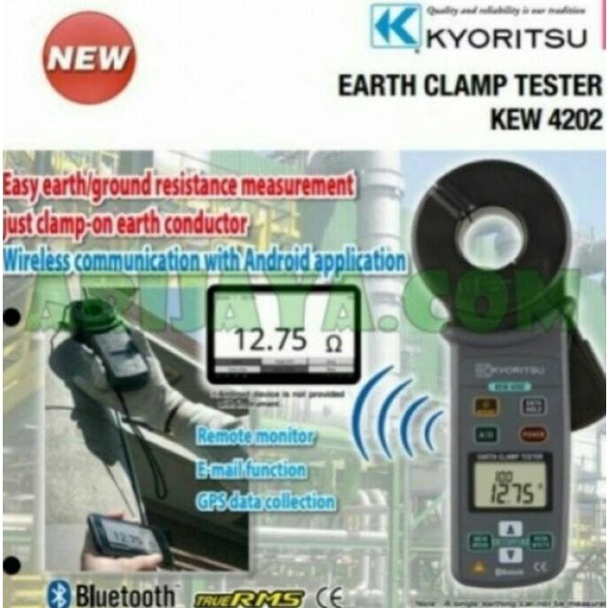 Kyoritsu 4202 Digital Earth Clamp Tester | Tang Ampere Grounding Ori