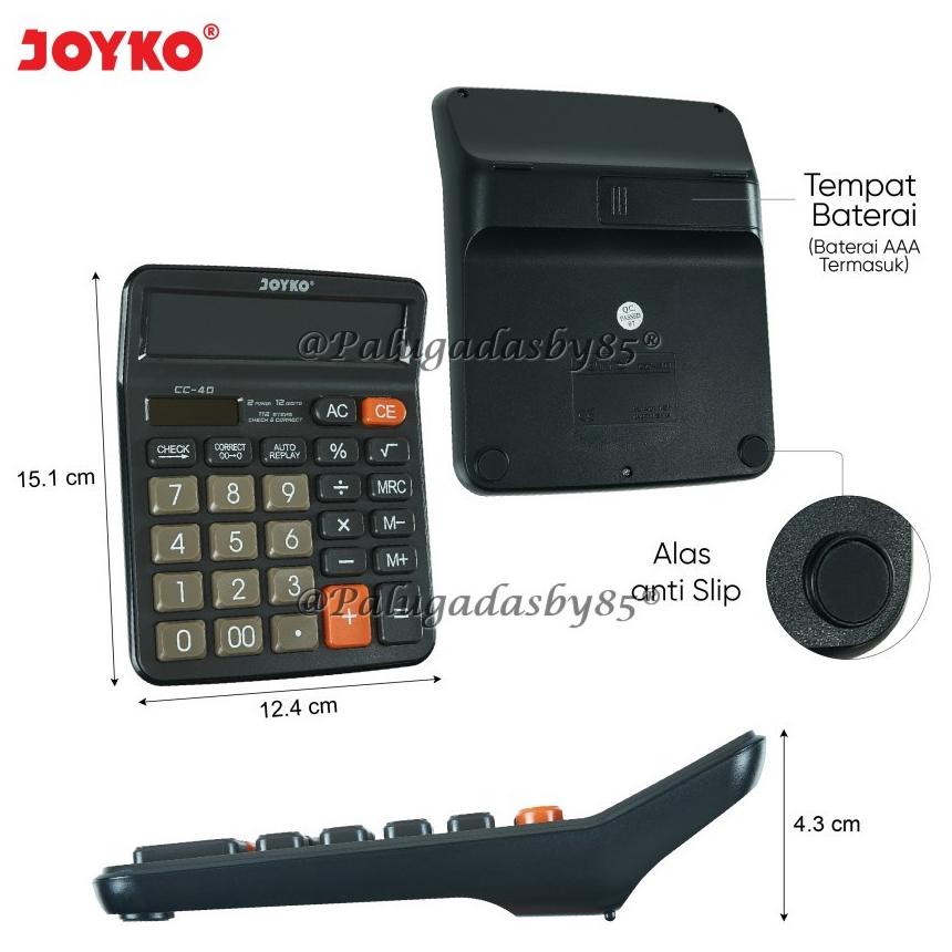 

Termurah Kalkulator Joyko Cc-40 12 Digits Check Correct (1 Biji) / Calculator Joyko Cc-40 / Joyko Cc 40 / Cc40