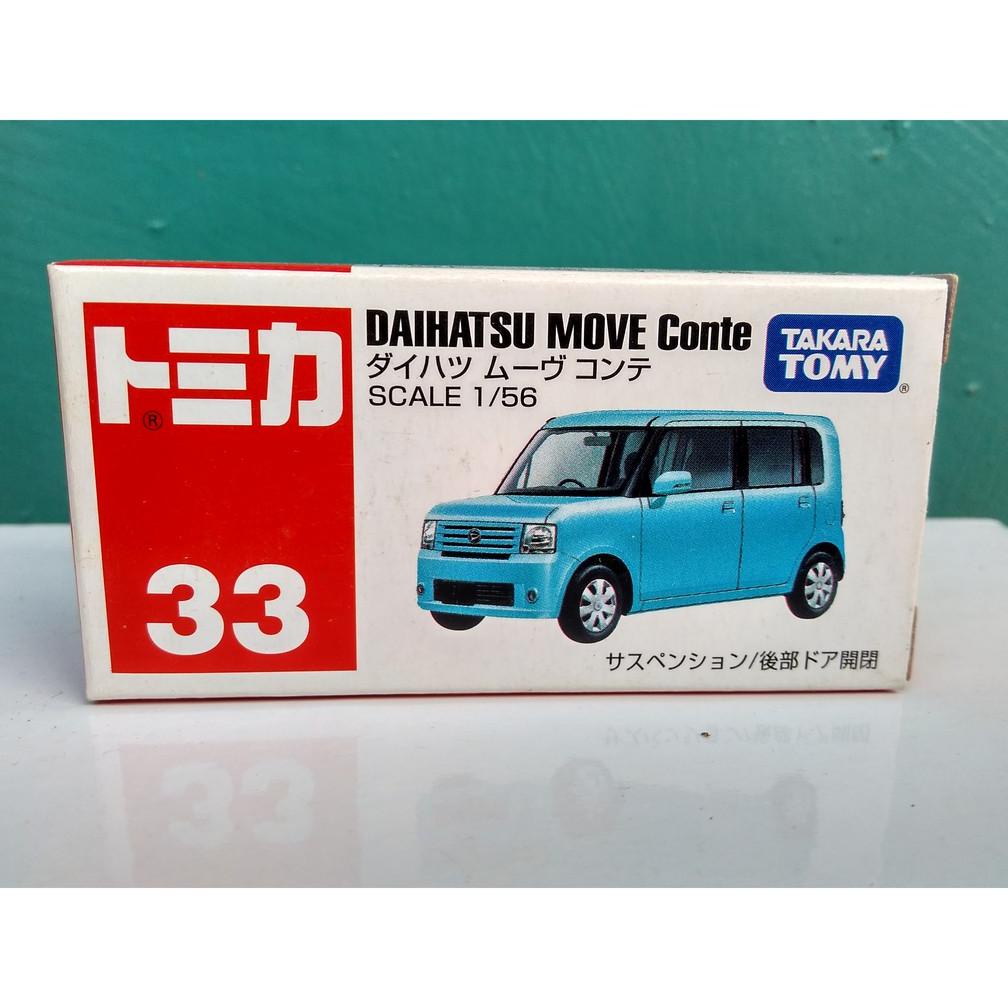 Terlaris Tomica No 33 Daihatsu Move Conte Miniatur Mobil Diecast Takara Tomy Reguler Replika Koleksi