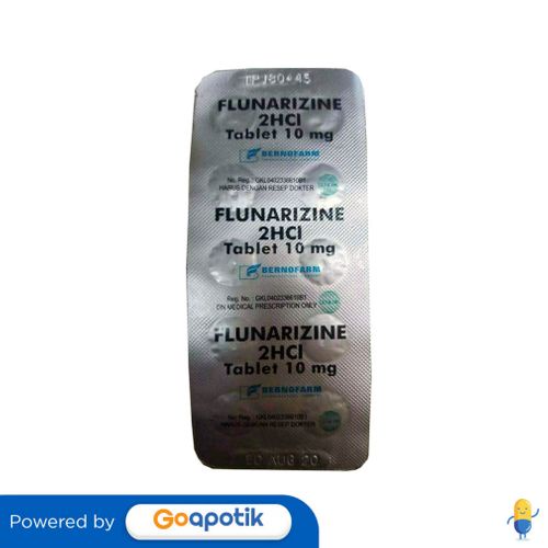 FLUNARIZINE HCL BERNOFARM 5 MG STRIP 10 TABLET