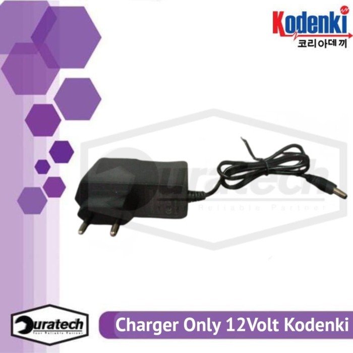 CHARGER BATERAI CORDLESS 12 VOLT KODENKI - CHARGER ONLY KODENKI 12VOLT