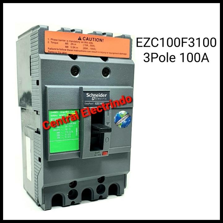 Mccb Schneider Ezc100F 100A.