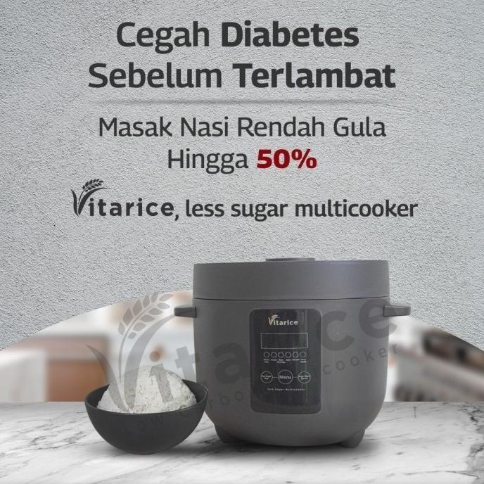 

Rice Cooker Vitarice T6 Multicooker Untuk Nasi Merah Pulen Anti Diabet Iloafinyuu