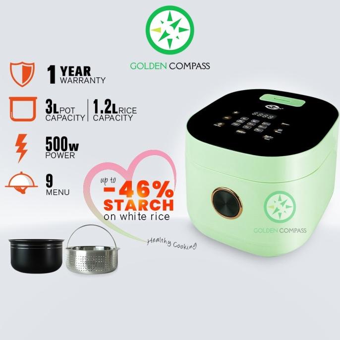 Upupin Smart Rice Cooker Less Sugar Low Carbo Cooker Capacity 3 Liter Iloafinyuu