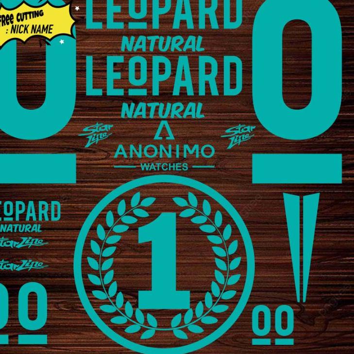 Top Product sticker helm Leopard kyt njs rsv